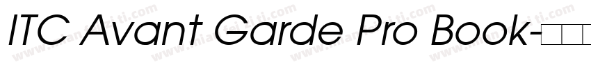 ITC Avant Garde Pro Book字体转换